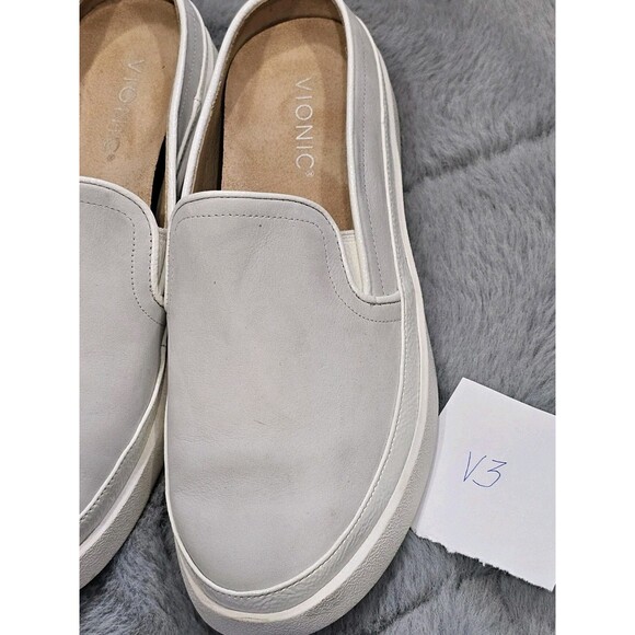 Vionic Effortless Mule Clogs Womens 8.5 White Nubuck Slip On Orthotic Sneakers - Picture 16 of 16
